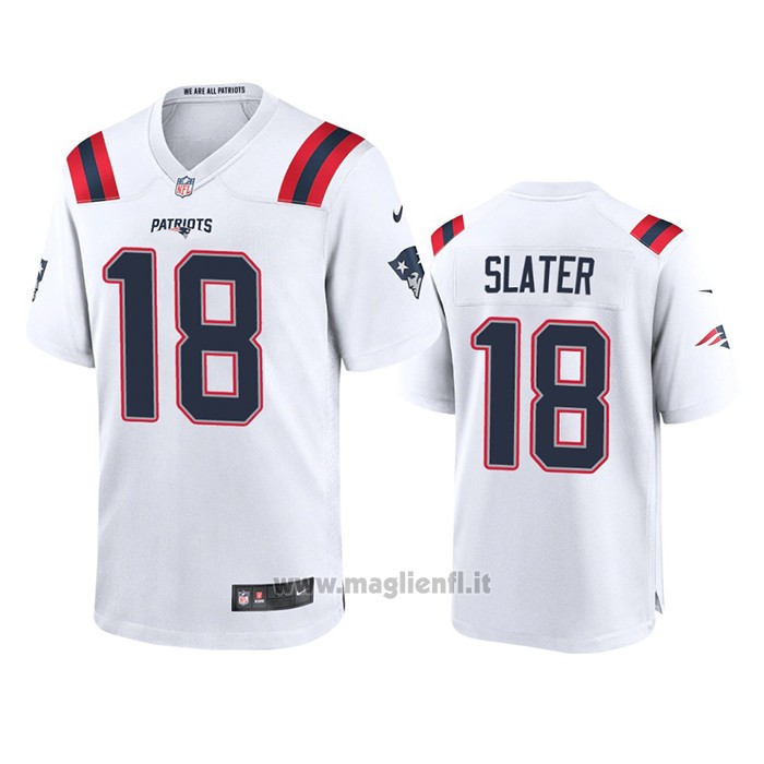 Maglia NFL Game New England Patriots Matthew Slater 2020 Bianco